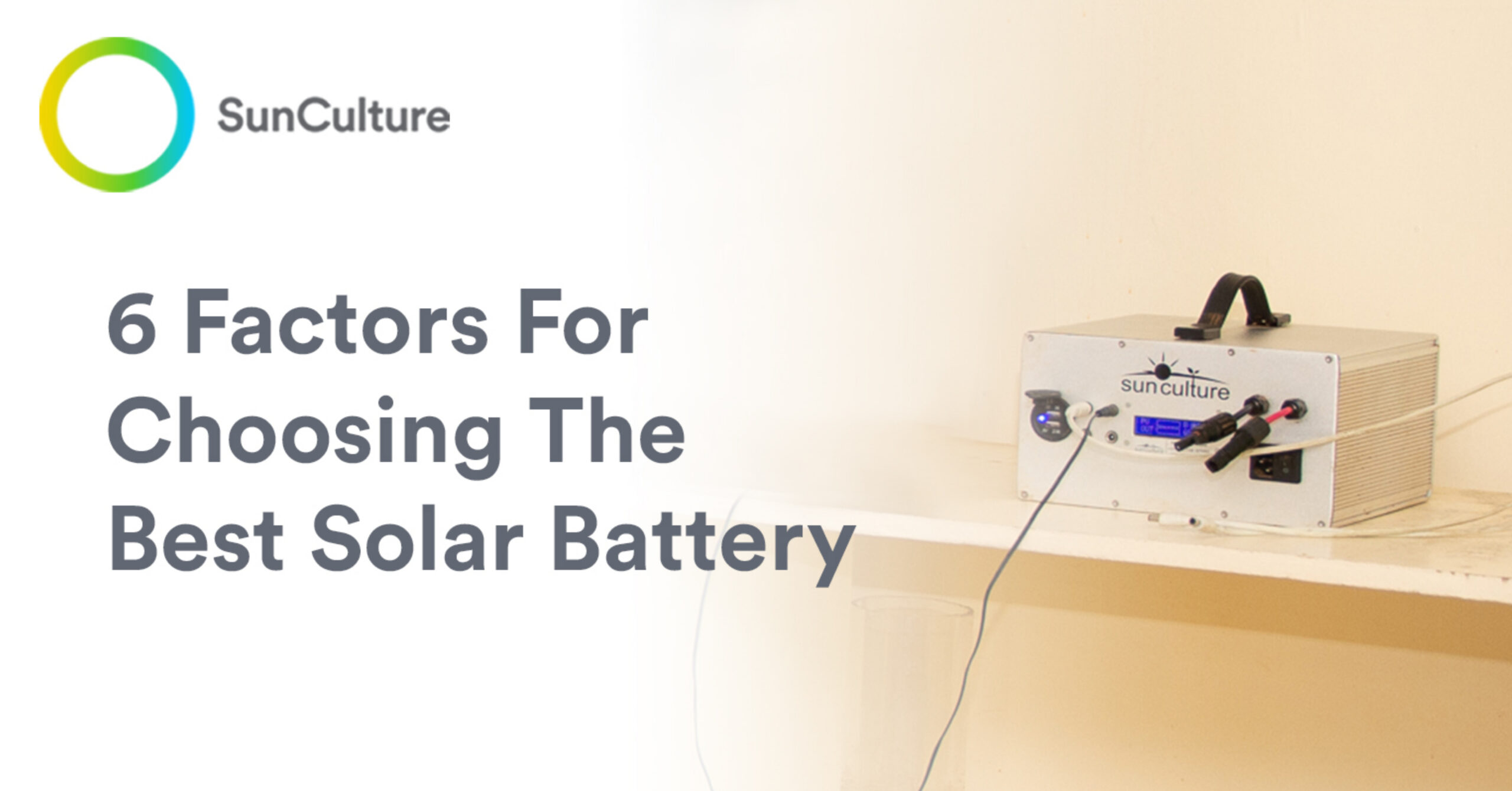 Choosing The Best Solar Battery